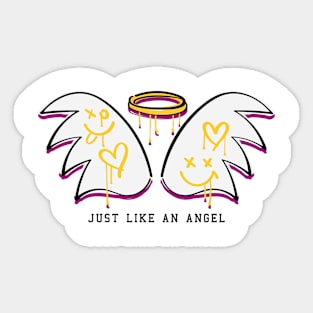 JUST LIKE AN ANGEL Sticker